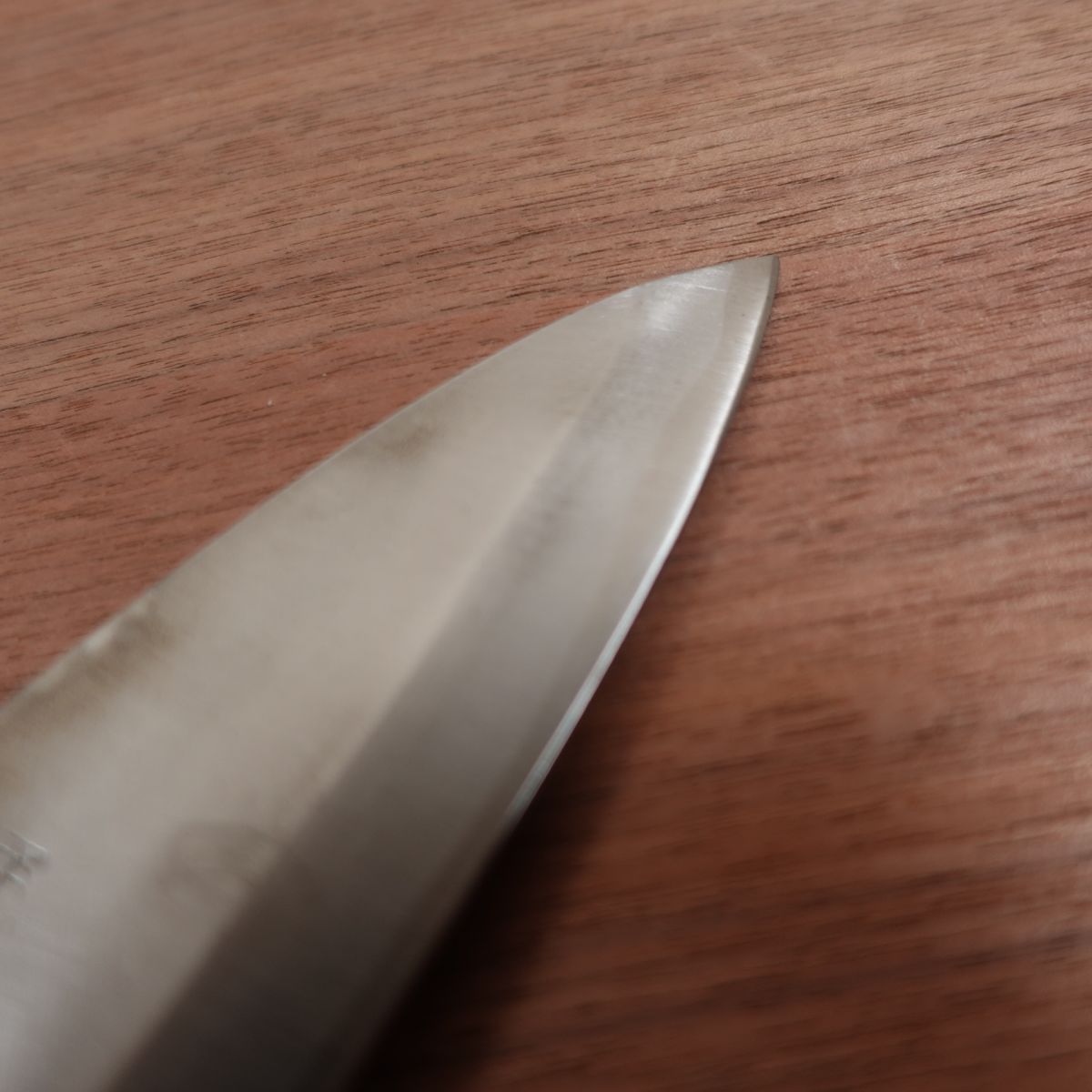 Ibuki Deba Knife, Sharpened, Seki Magoroku, Scratch on Spine, 155mm