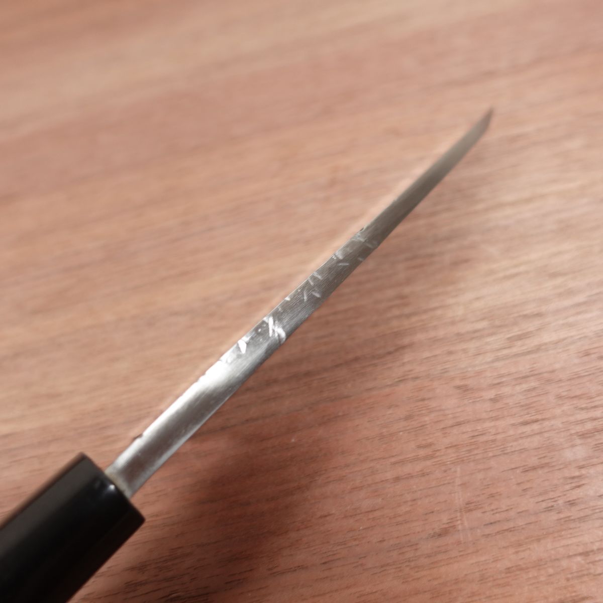 Ibuki Deba Knife, Sharpened, Seki Magoroku, Scratch on Spine, 155mm