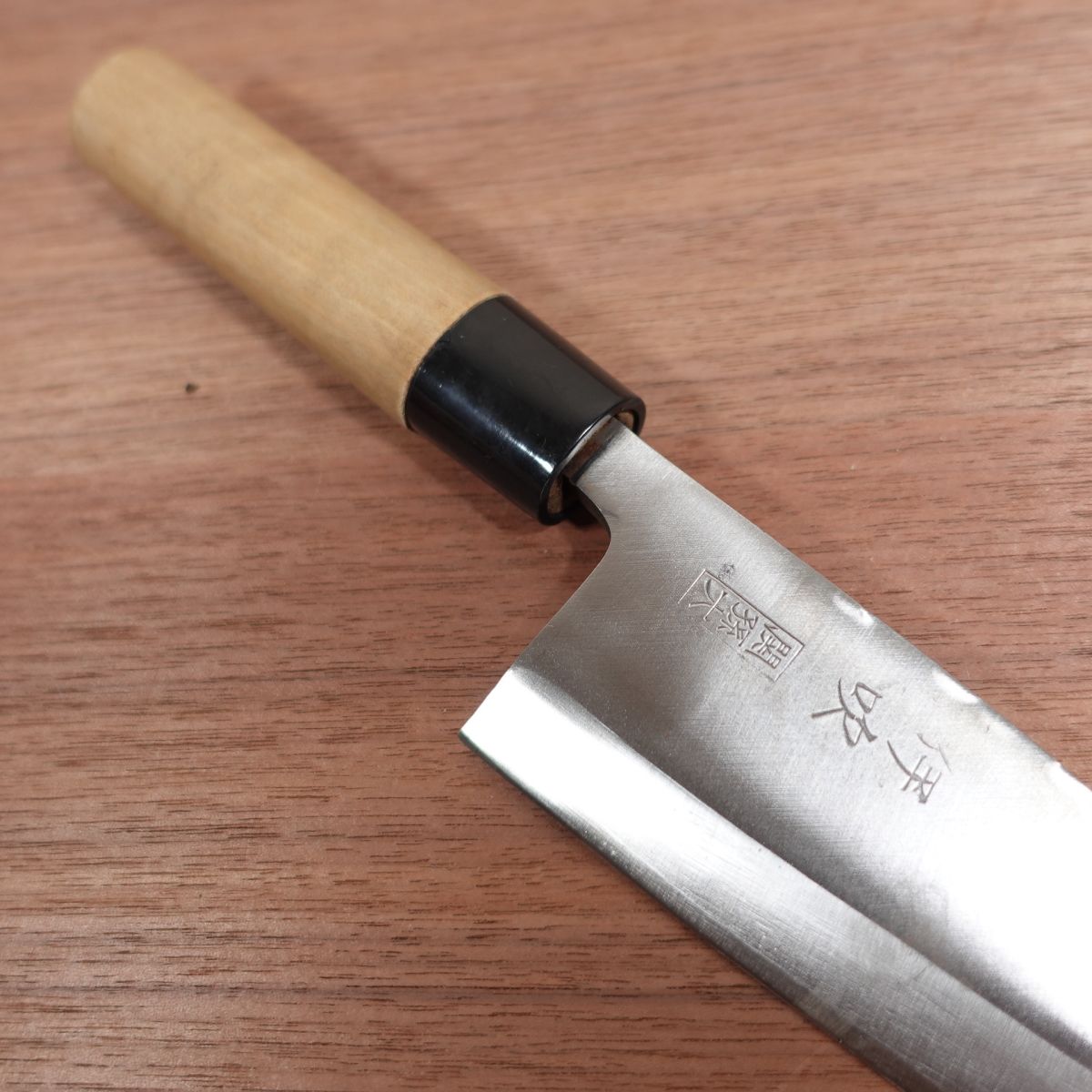Ibuki Deba Knife, Sharpened, Seki Magoroku, Scratch on Spine, 155mm