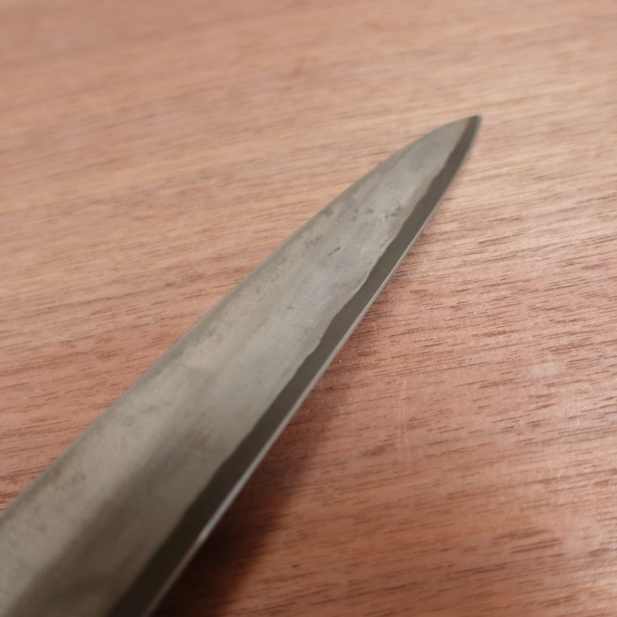 [HYPER REBORN] Yukifuji Yanagiba Knife, Sharpened, Black Oxide Finish, Water Buffalo Handle, Sashimi Knife, Lightly Used, Stored Item, 240mm