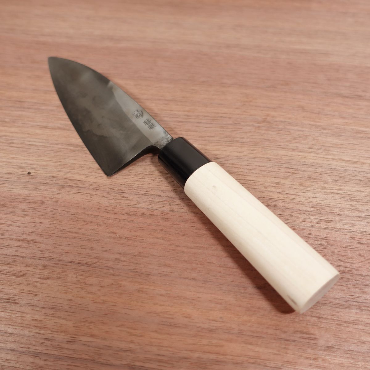 [HYPER REBORN] Sakai Yasumine Deba Knife, Sharpened, Black Oxide Finish, Carbon Steel, Single Bevel, Small Size, 140mm