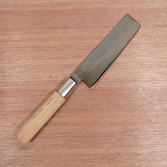 [HYPER REBORN] Seki Magoroku Usuba Knife, Sharpened, Black Oxide Finish, Single Bevel, Nakiri, Carbon Steel, 165mm