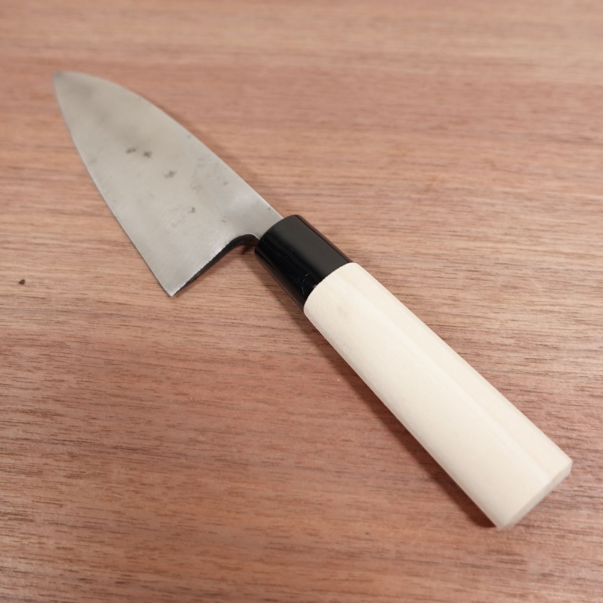 Genki Deba Knife, Sharpened, Carbon Steel, Single Bevel, Handle Like New, 150mm