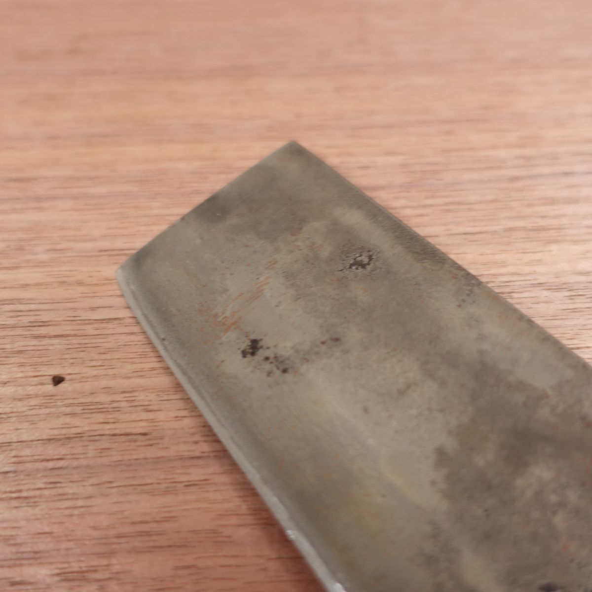 [HYPER REBORN] Aritsugu Nakiri Knife, Sharpened, Black Oxide Finish, Water Buffalo Handle, Heavy-Duty, Nakiri, 165mm