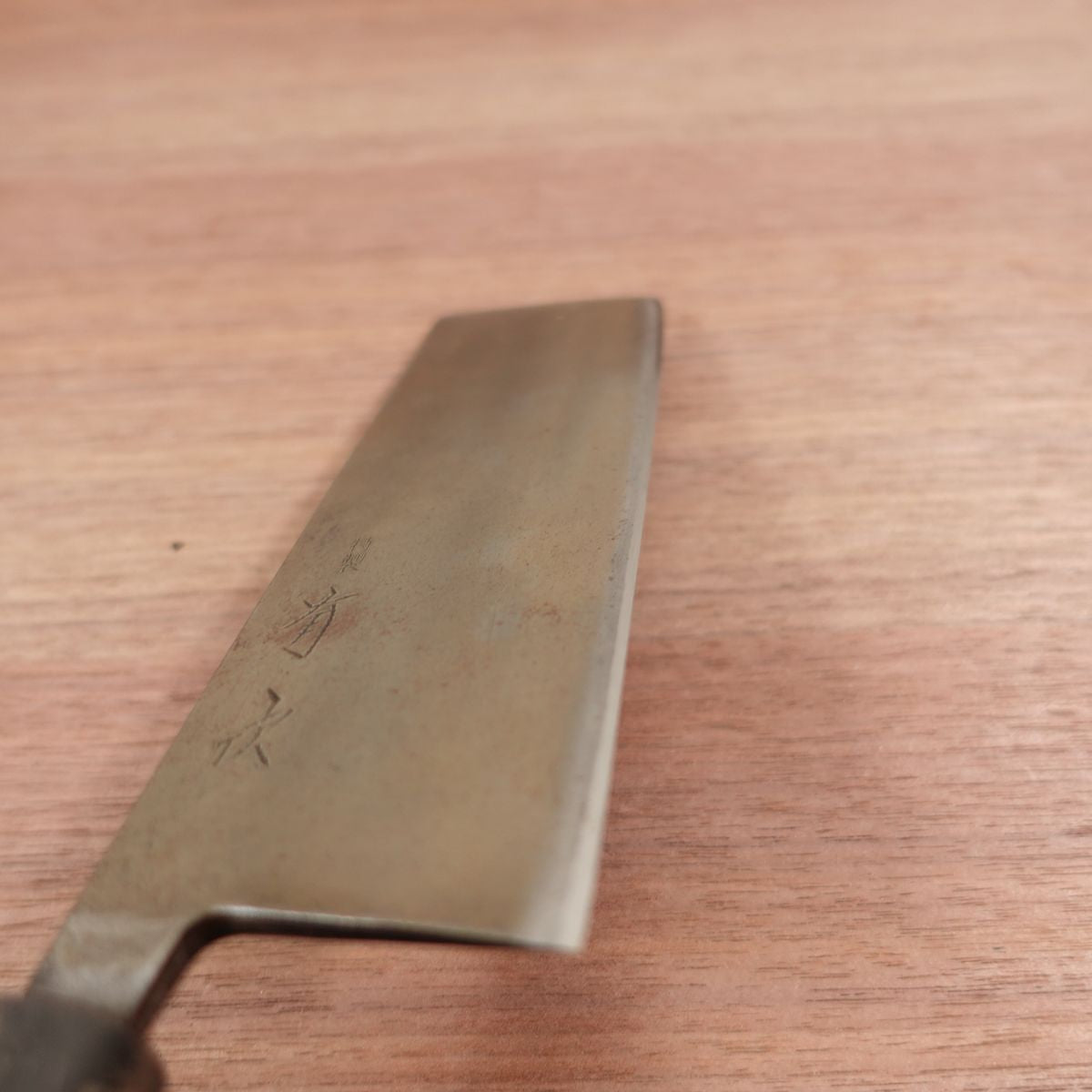 [HYPER REBORN] Aritsugu Nakiri Knife, Sharpened, Black Oxide Finish, Water Buffalo Handle, Heavy-Duty, Nakiri, 165mm