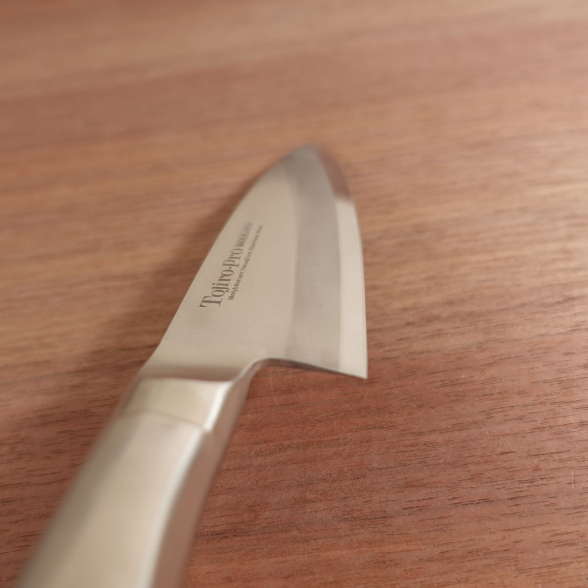 Tojiro Pro Ajikiri Knife, Sharpened, Ko-Deba, Stainless Steel, Mirror-Polished Edge, Ajikiri, Nearly Unused Stored Item, Single Bevel, 120mm
