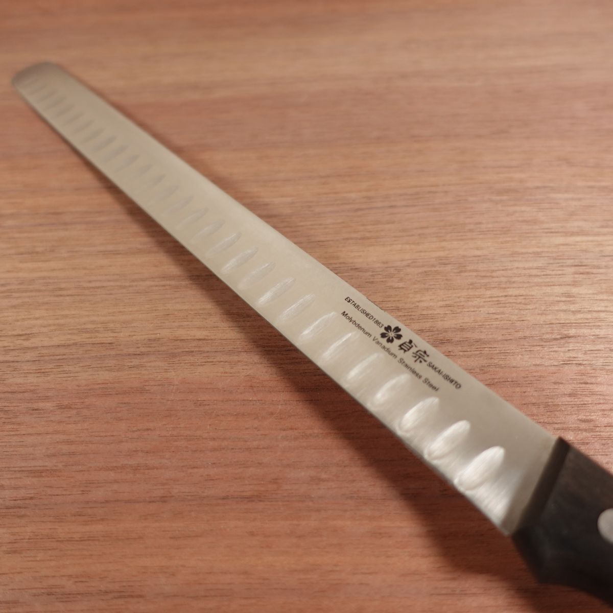 Sadamune Castella Salmon Slicer Cake Knife SAKAI ISHITO Unused 305mm