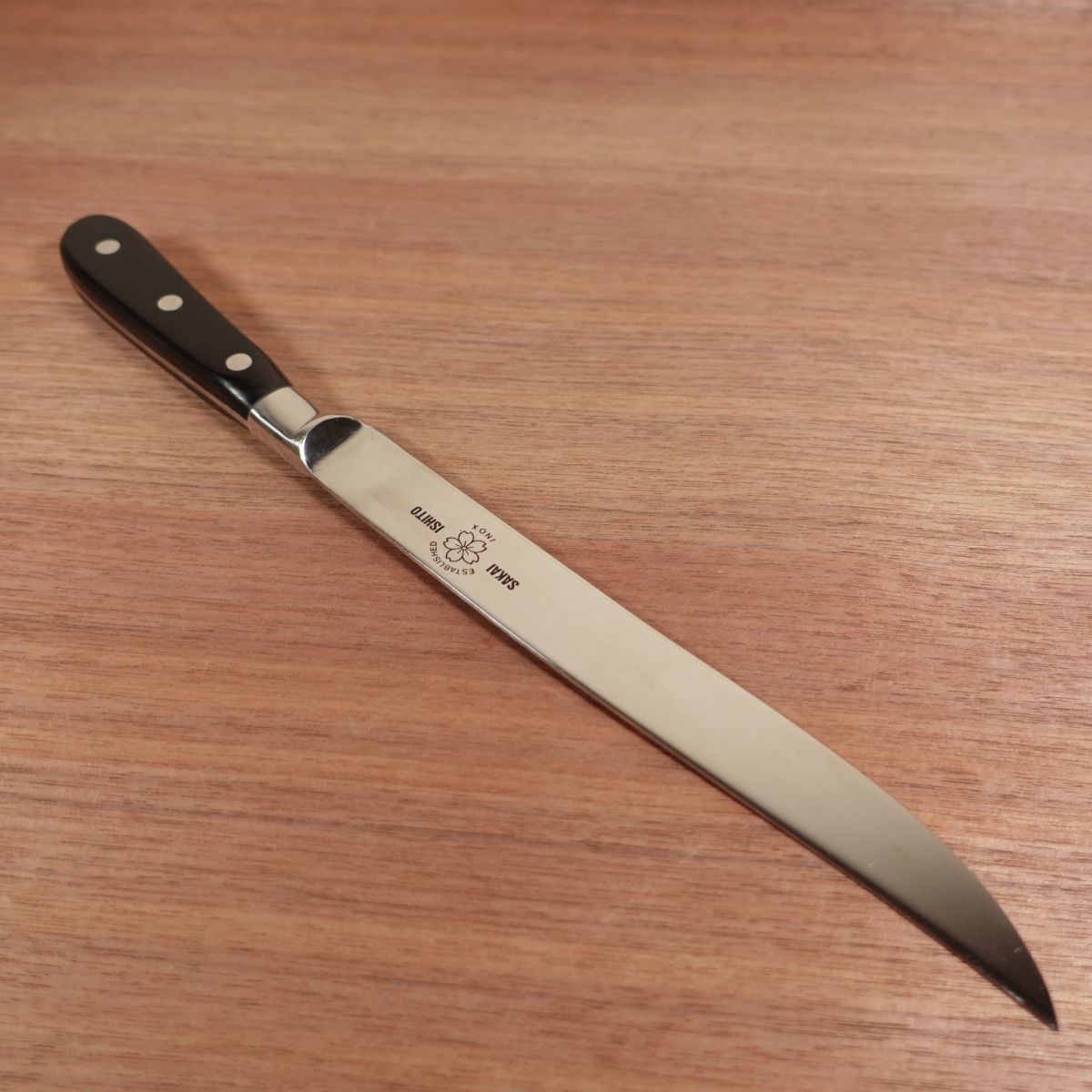 SAKAI ISHITO Carving Knife Slicer Sujihiki Mirror Finish Unused 210mm