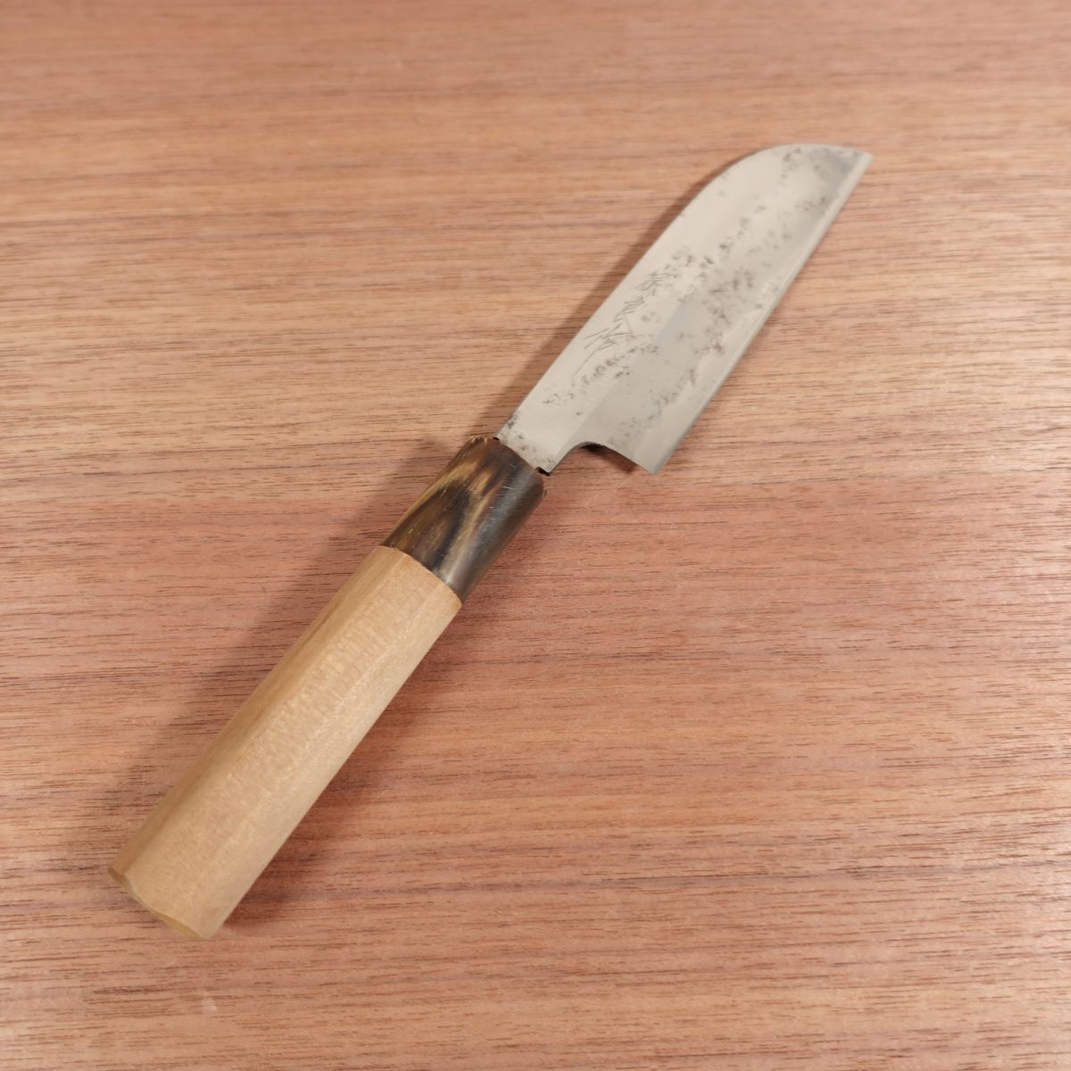 Muneyoshi Mukimono Buffalo Horn Handle Hand Forged Single Bevel 120mm