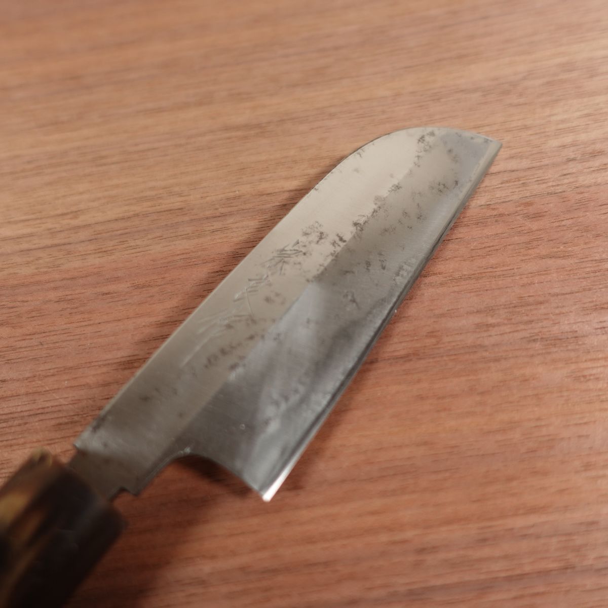 Muneyoshi Mukimono Buffalo Horn Handle Hand Forged Single Bevel 120mm