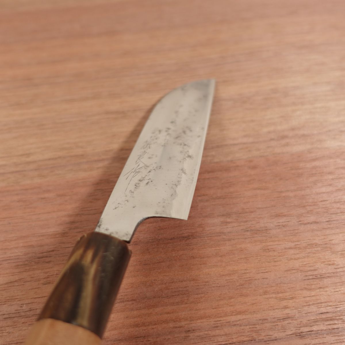 Muneyoshi Mukimono Buffalo Horn Handle Hand Forged Single Bevel 120mm