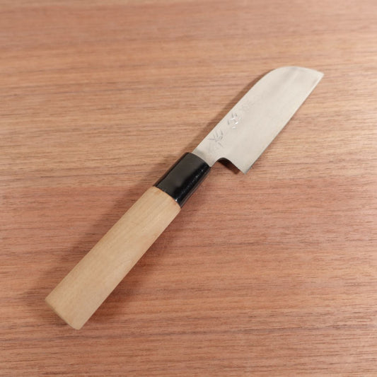Sugimoto Mukimono Knife, Sharpened, Vegetable Peeling Knife, Fruit Knife, Carbon Steel, Single Bevel, 105mm
