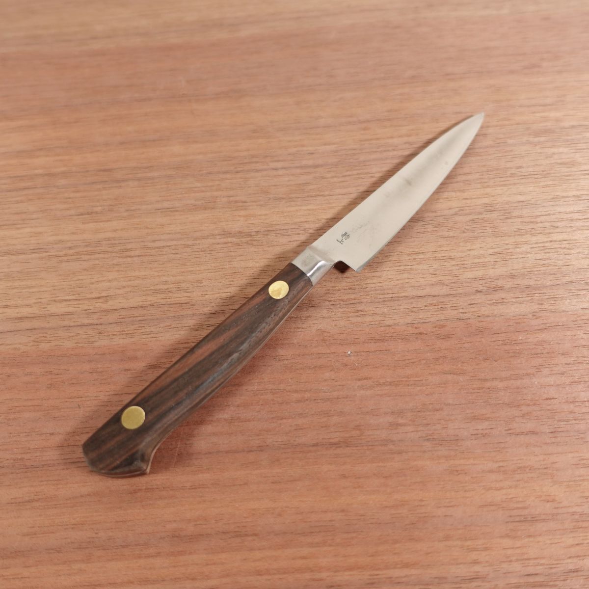 Sakai Ichimonji Mitsuhide Petty Knife, Sharpened, Supreme Grade, Mini Petty, Carbon Steel, 90mm
