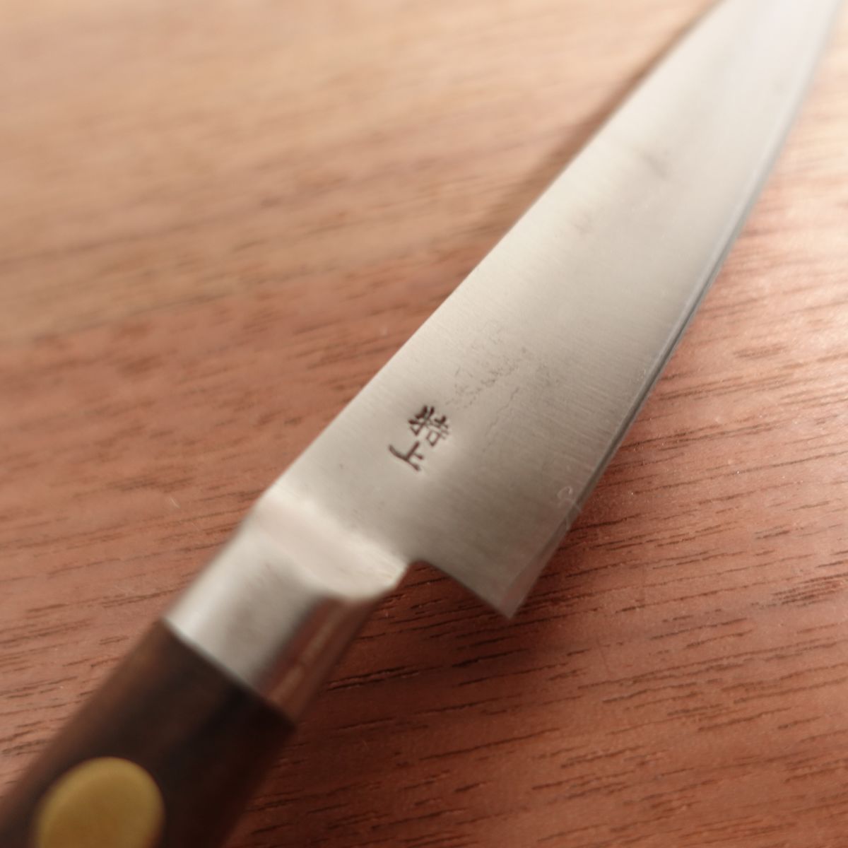 Sakai Ichimonji Mitsuhide Petty Knife, Sharpened, Supreme Grade, Mini Petty, Carbon Steel, 90mm