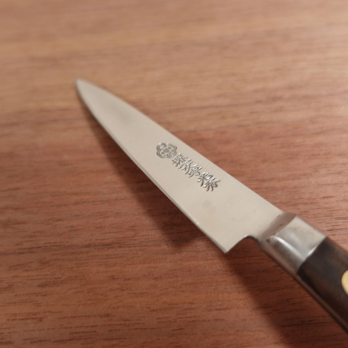 Sakai Ichimonji Mitsuhide Petty Knife, Sharpened, Supreme Grade, Mini Petty, Carbon Steel, 90mm