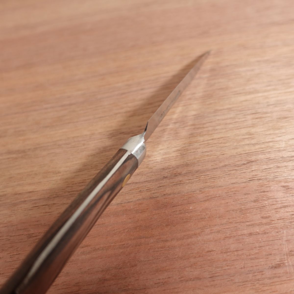 Sakai Ichimonji Mitsuhide Petty Knife, Sharpened, Supreme Grade, Mini Petty, Carbon Steel, 90mm