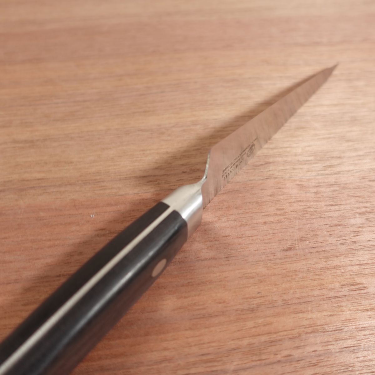 Sakai Ichimonji Mitsuhide SWORD Honesuki Knife, Sharpened, Stainless Steel, Single Bevel, 145mm