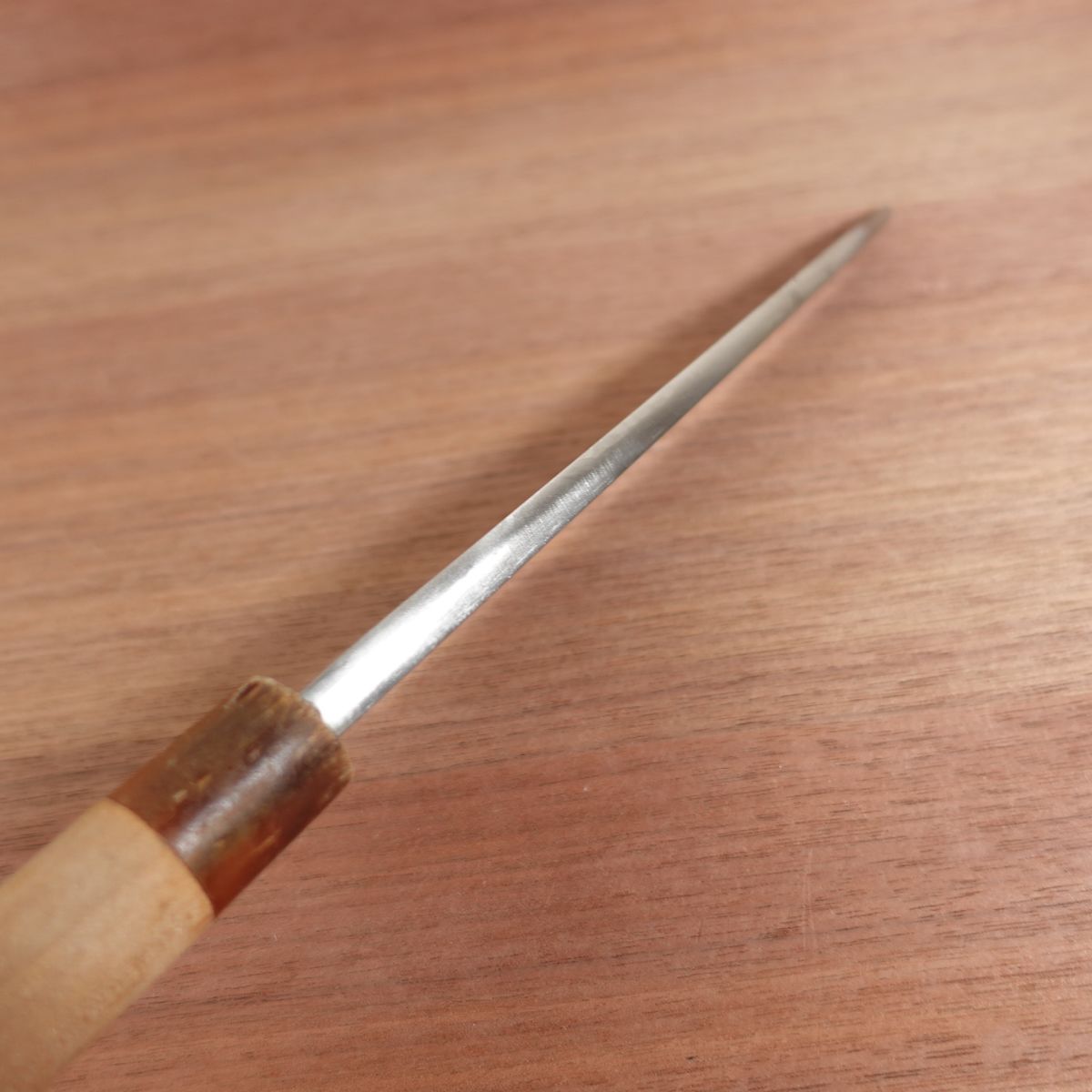 Heihachi Large Deba Knife, Sharpened, Water Buffalo Handle, Carbon Steel, Single Bevel, 210mm