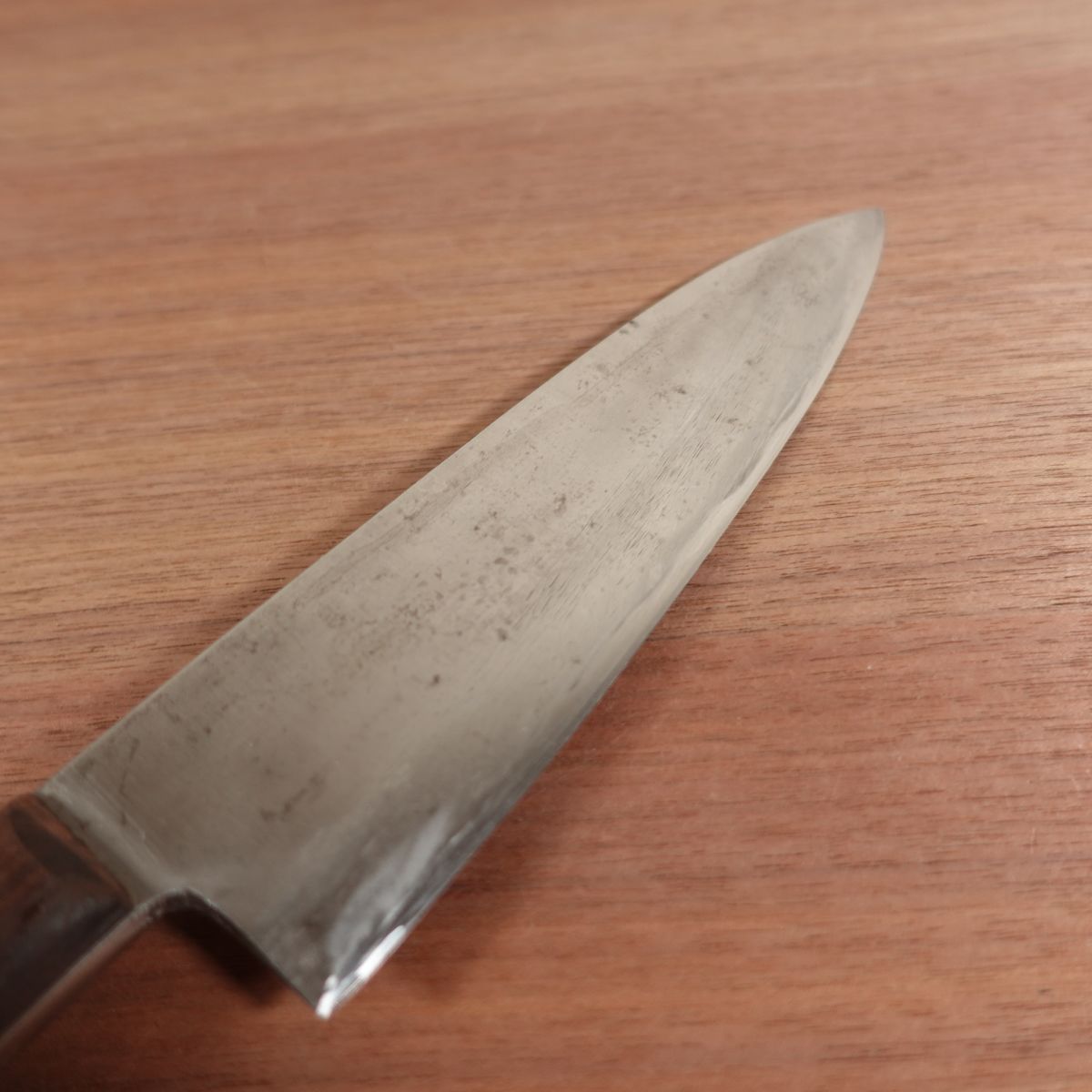 Heihachi Western-Style Deba Knife, Sharpened, Thick-Bladed, Double Bevel, Carbon Steel, 190mm