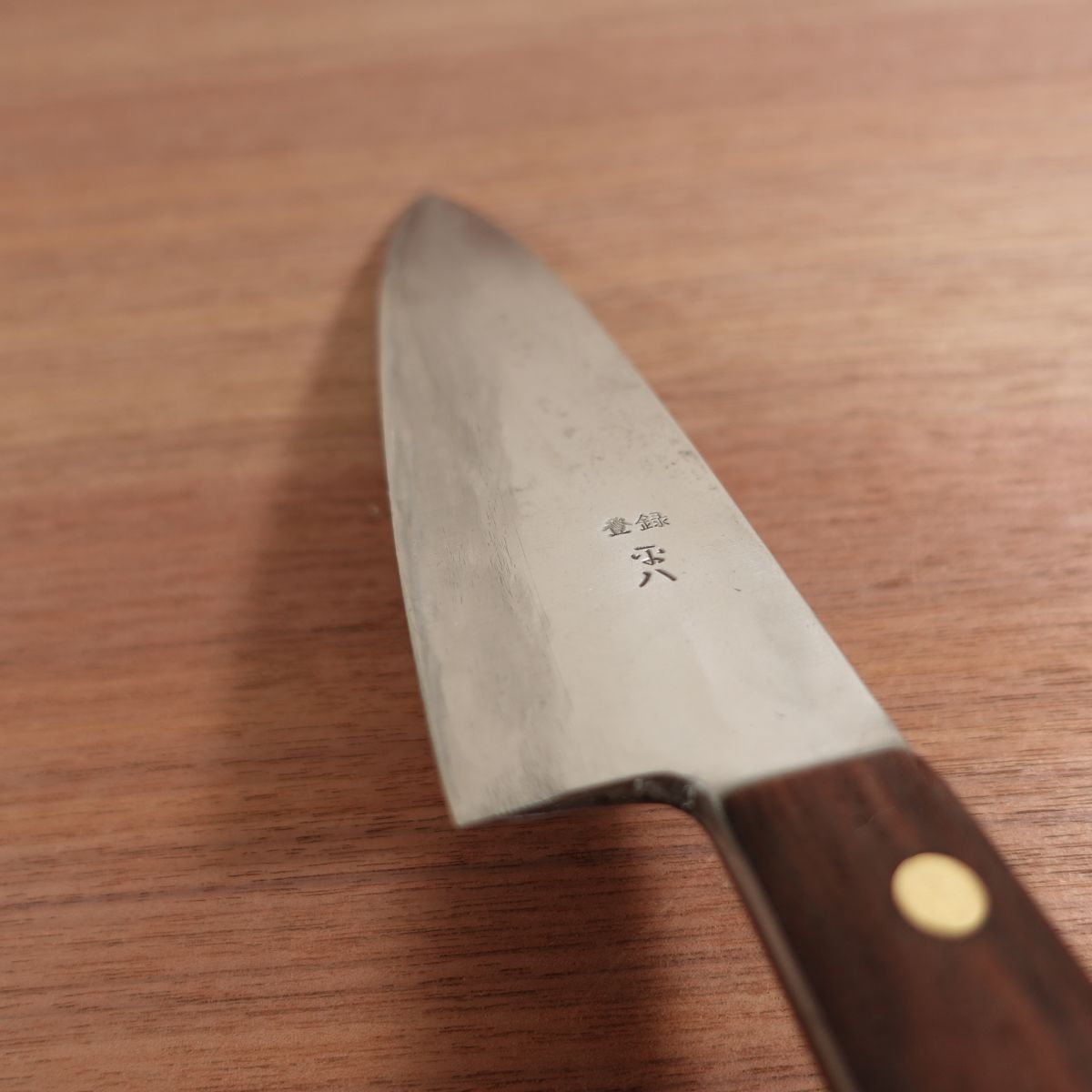 Heihachi Western-Style Deba Knife, Sharpened, Thick-Bladed, Double Bevel, Carbon Steel, 190mm