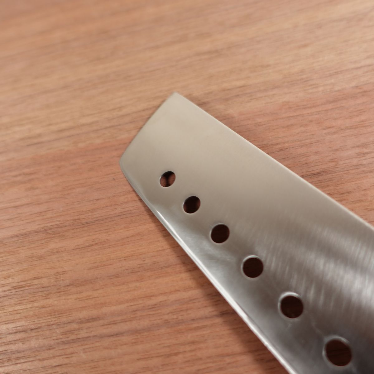 Nakamura Komei Nakiri Knife, Sharpened, Pierced Vegetable Knife, Stainless Steel, 160mm