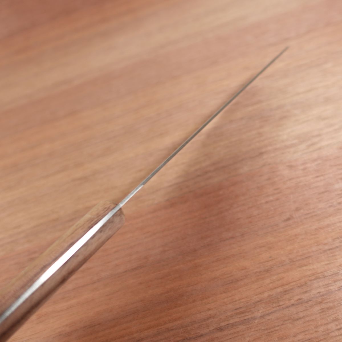 Nakamura Komei Nakiri Knife, Sharpened, Pierced Vegetable Knife, Stainless Steel, 160mm