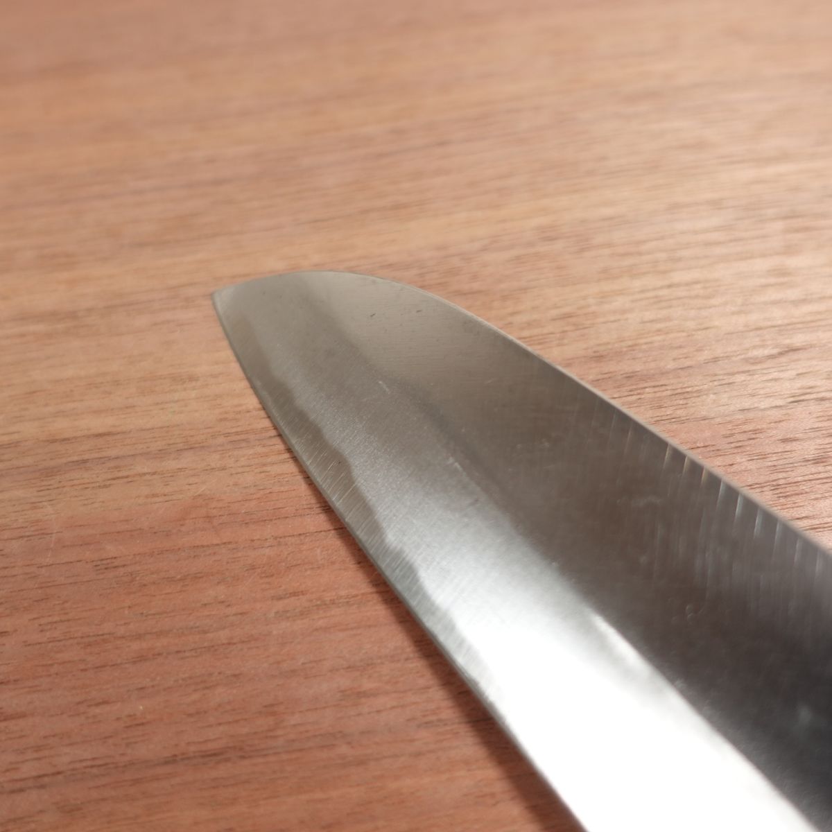 Sakai Koichi Santoku Knife, Sharpened, Water Buffalo Handle, All-Purpose Knife, Traditional Craftsman, 185mm