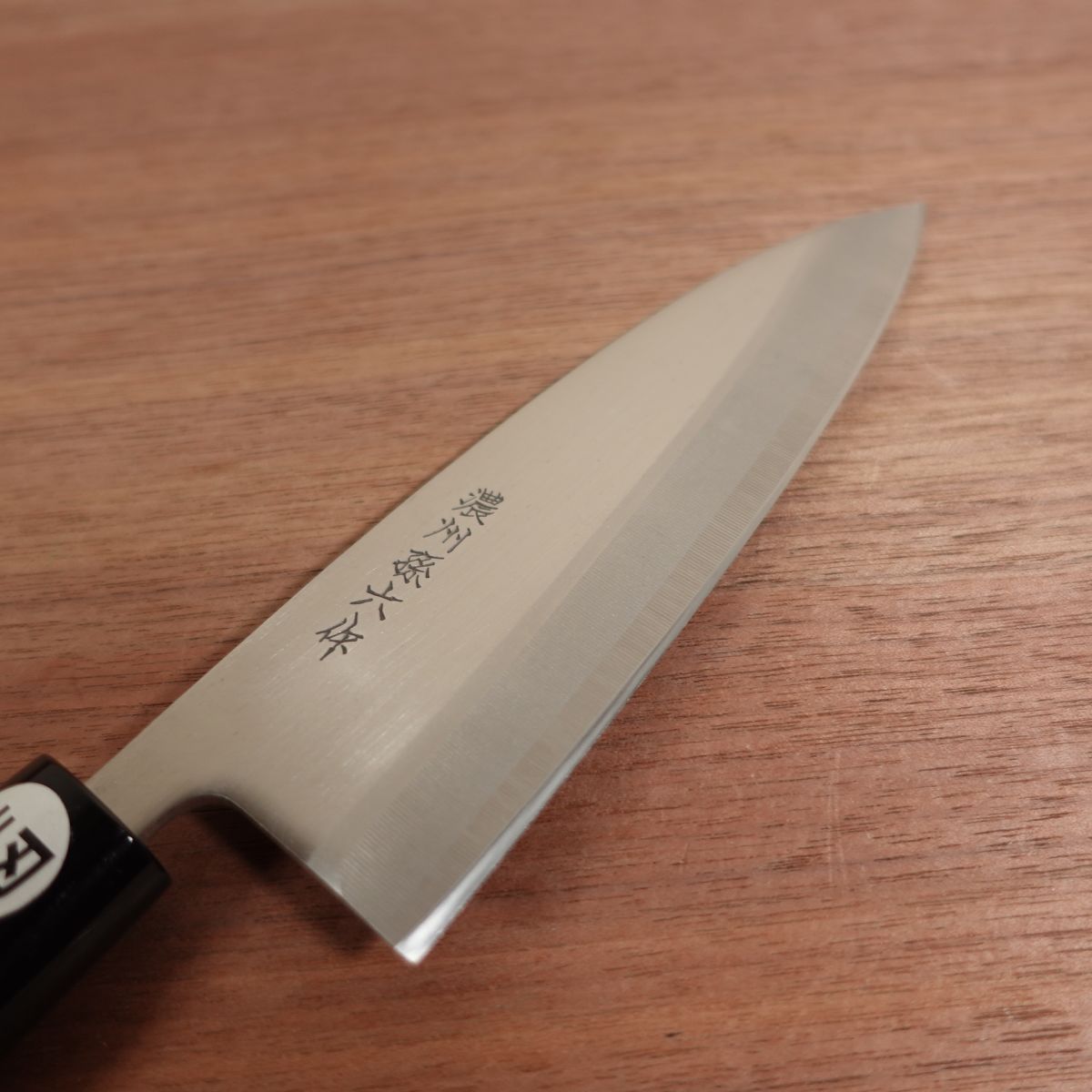 Noshu Magoroku Deba Knife, Sharpened, Stainless Steel, Single Bevel, Santoku-Like, Unused Stored Item, Protective Cover, 155mm