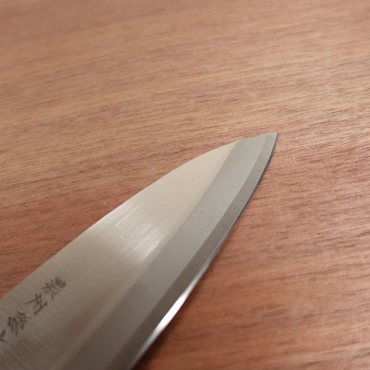 Noshu Magoroku Deba Knife, Sharpened, Stainless Steel, Single Bevel, Santoku-Like, Unused Stored Item, Protective Cover, 155mm