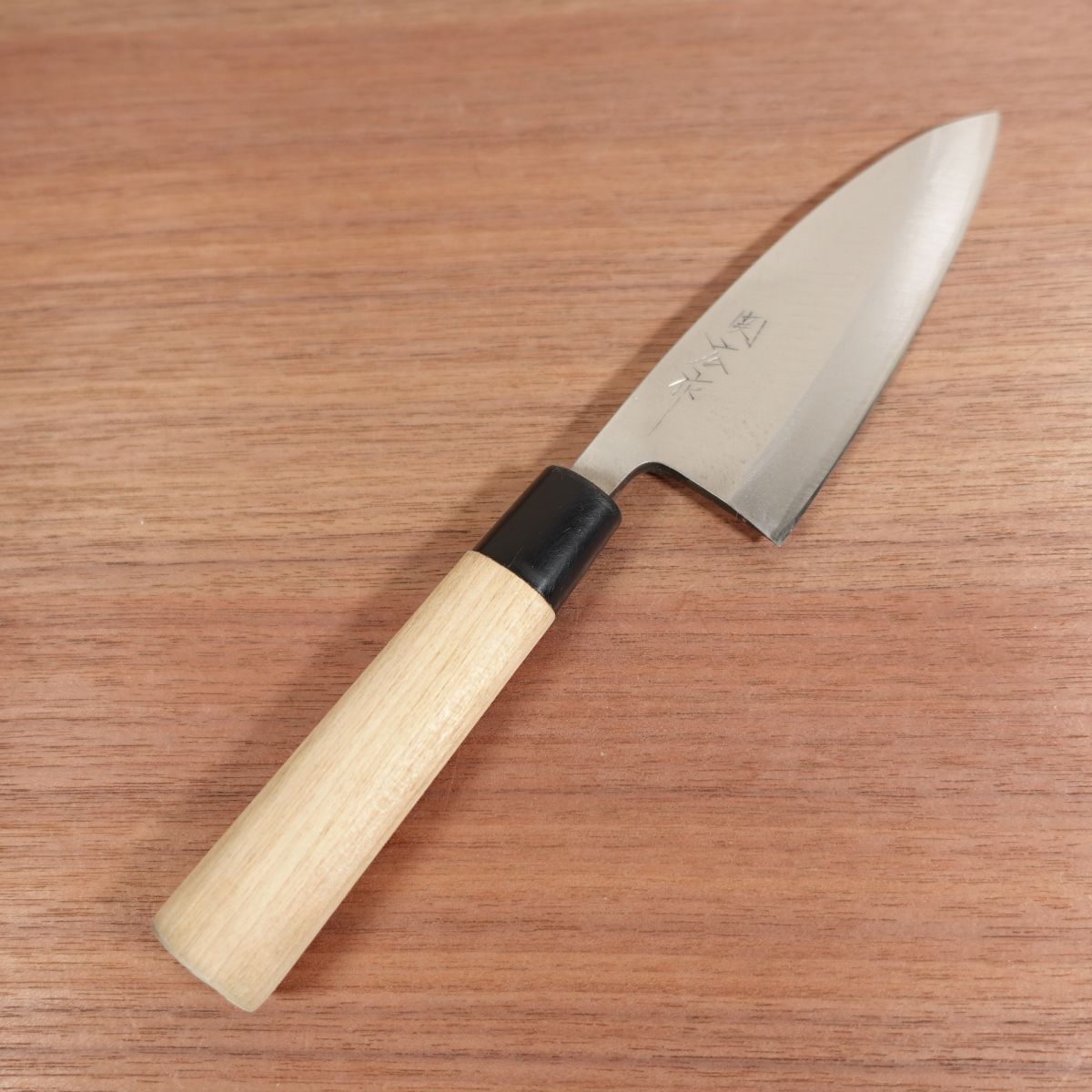 Sekihiro Ajikiri Knife, Sharpened, Ko-Deba, Ajikiri, Carbon Steel, Single Bevel, Nearly Unused Stored Item, 125mm