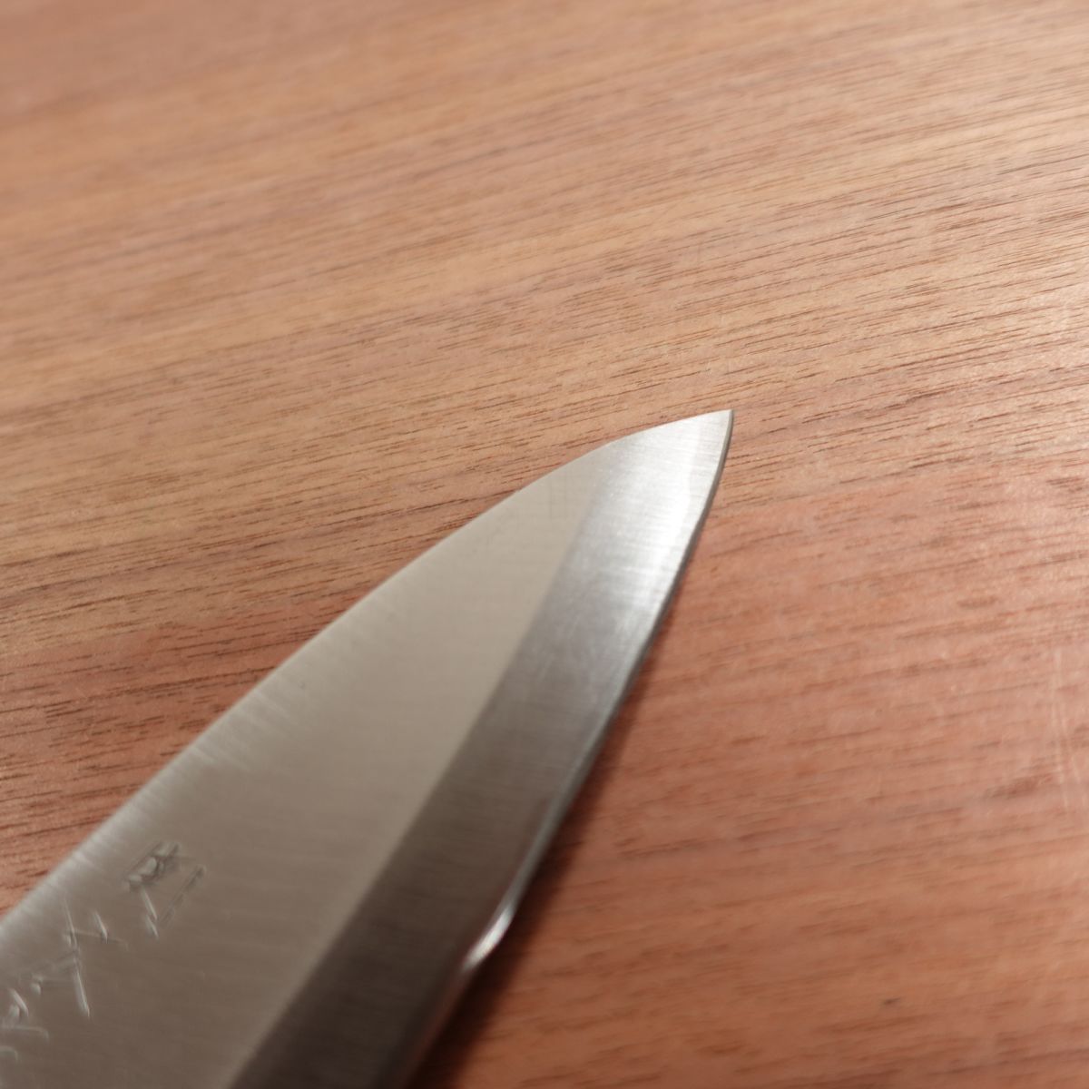 Sekihiro Ajikiri Knife, Sharpened, Ko-Deba, Ajikiri, Carbon Steel, Single Bevel, Nearly Unused Stored Item, 125mm