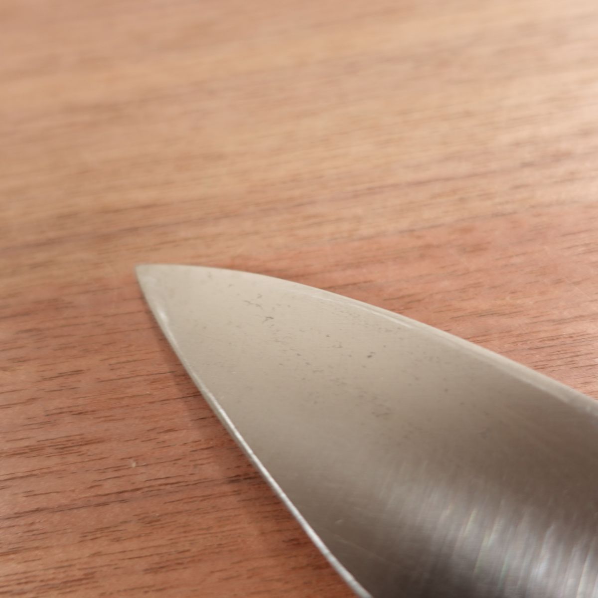 Sekihiro Ajikiri Knife, Sharpened, Ko-Deba, Ajikiri, Carbon Steel, Single Bevel, Nearly Unused Stored Item, 125mm