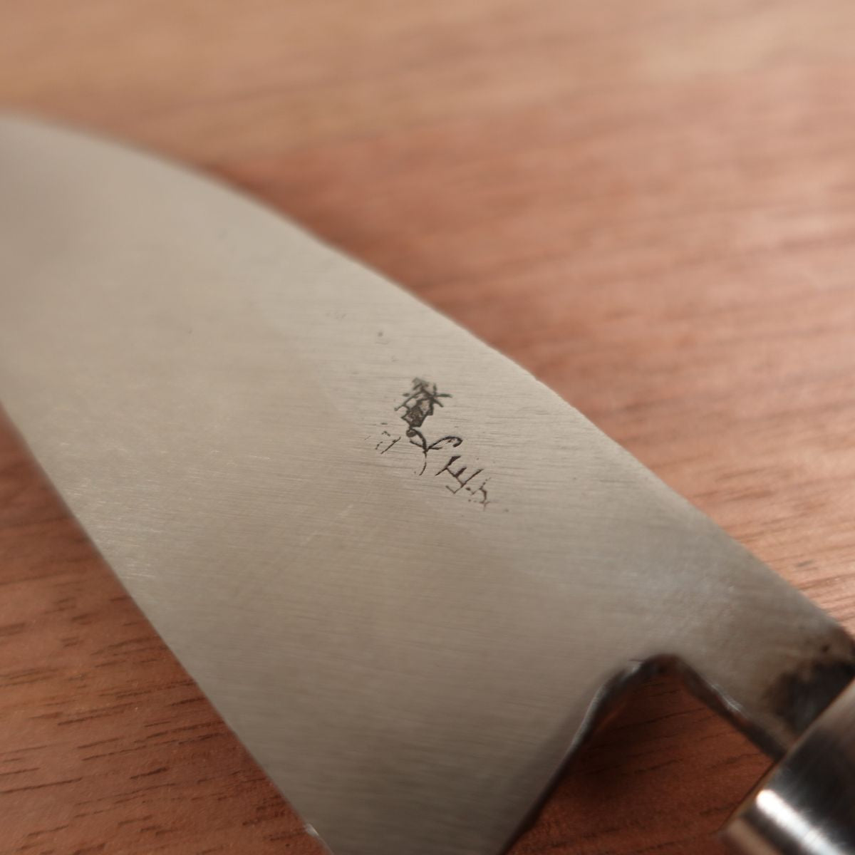 Masafumi Ajikiri Knife, Sharpened, Black-Forged Finish, Ko-Deba, Ajikiri, Single Bevel, Carbon Steel, 105mm