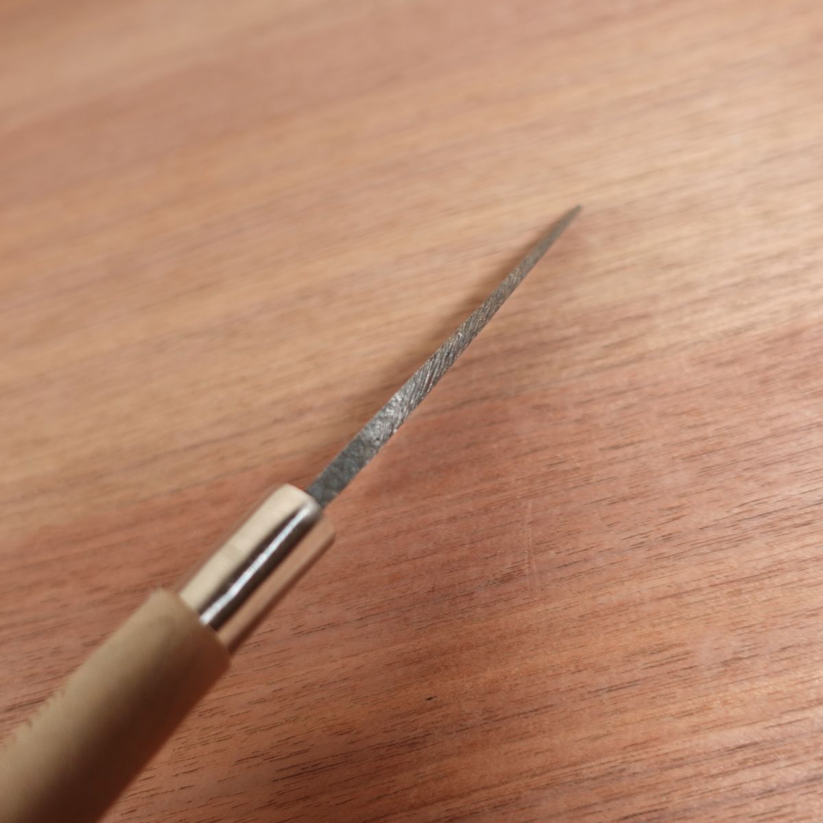 Masafumi Ajikiri Knife, Sharpened, Black-Forged Finish, Ko-Deba, Ajikiri, Single Bevel, Carbon Steel, 105mm