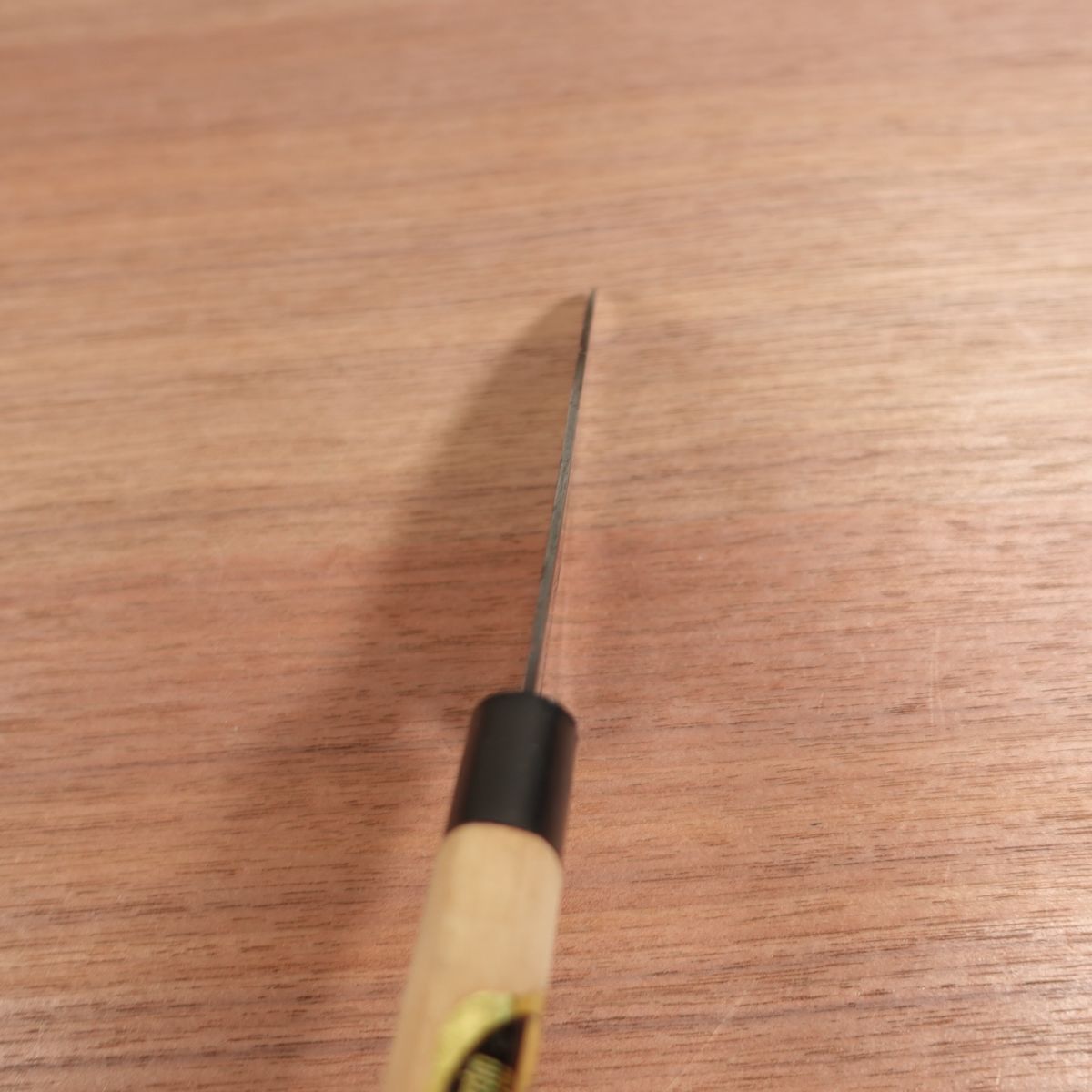 Udeichiban Ajikiri Knife, Sharpened, Black-Forged Finish, Ko-Deba, Ajikiri, Carbon Steel, Double Bevel, 100mm