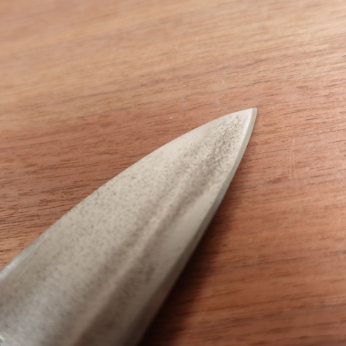 Shizugokoro Deba Knife, Sharpened, Small Ko-Deba, Carbon Steel, Single Bevel, Sticker on Handle, 140mm