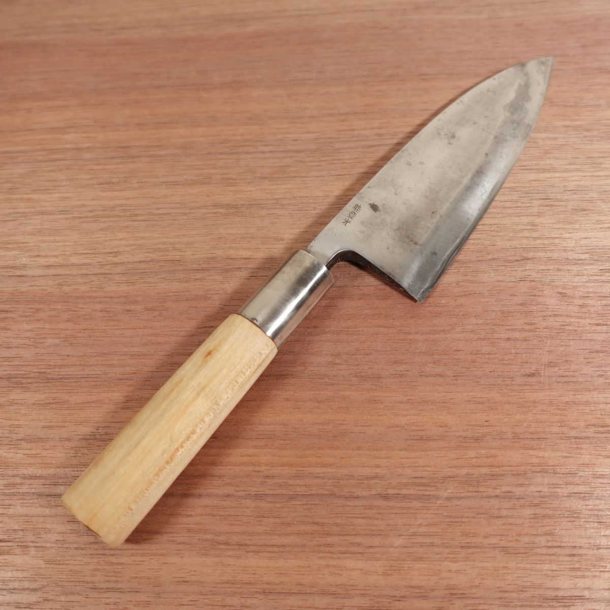 Notohikari Deba Knife, Sharpened, Heavy, Thick Blade, Single Bevel, Carbon Steel Bessaku, Sakai Notohikari, 150mm