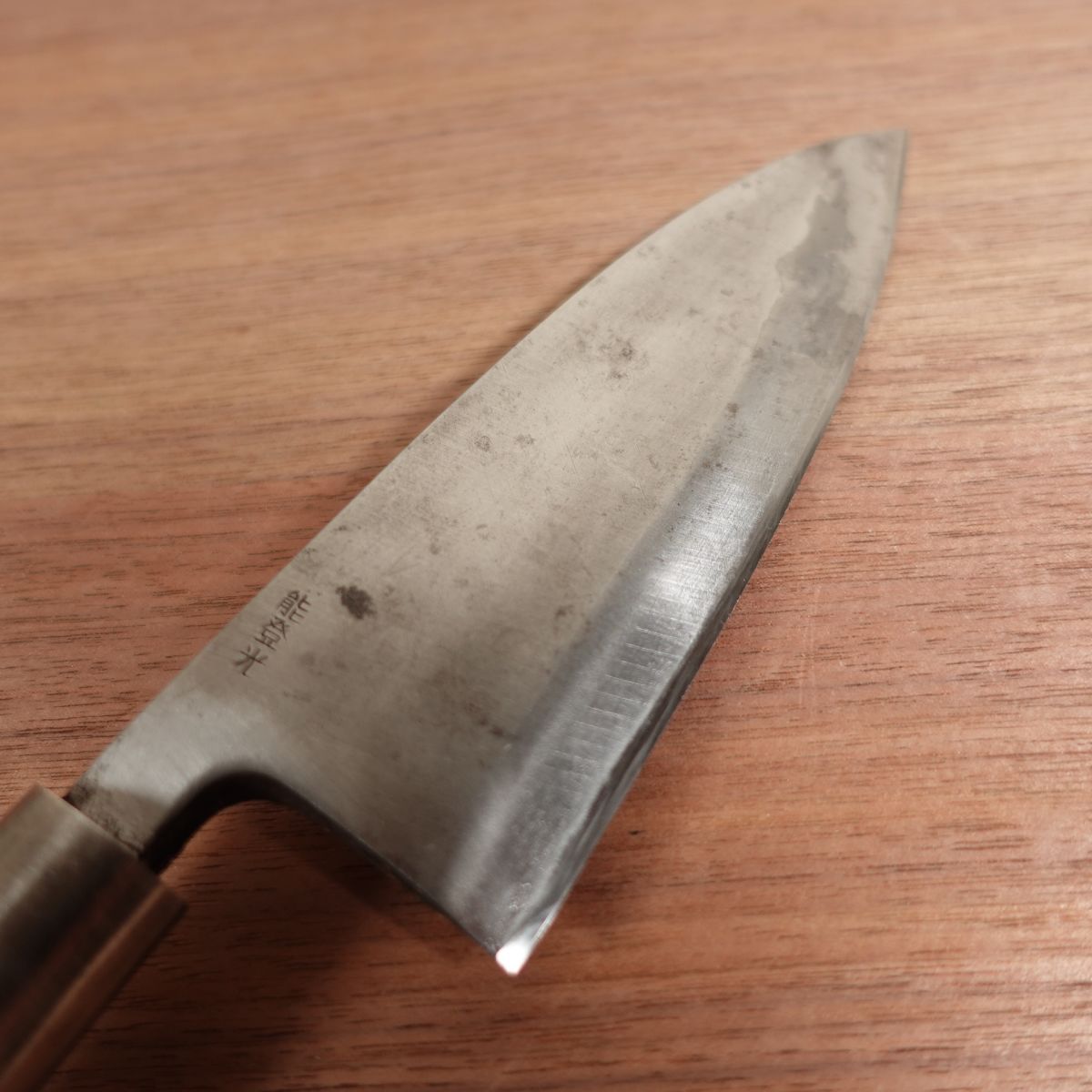 Notohikari Deba Knife, Sharpened, Heavy, Thick Blade, Single Bevel, Carbon Steel Bessaku, Sakai Notohikari, 150mm