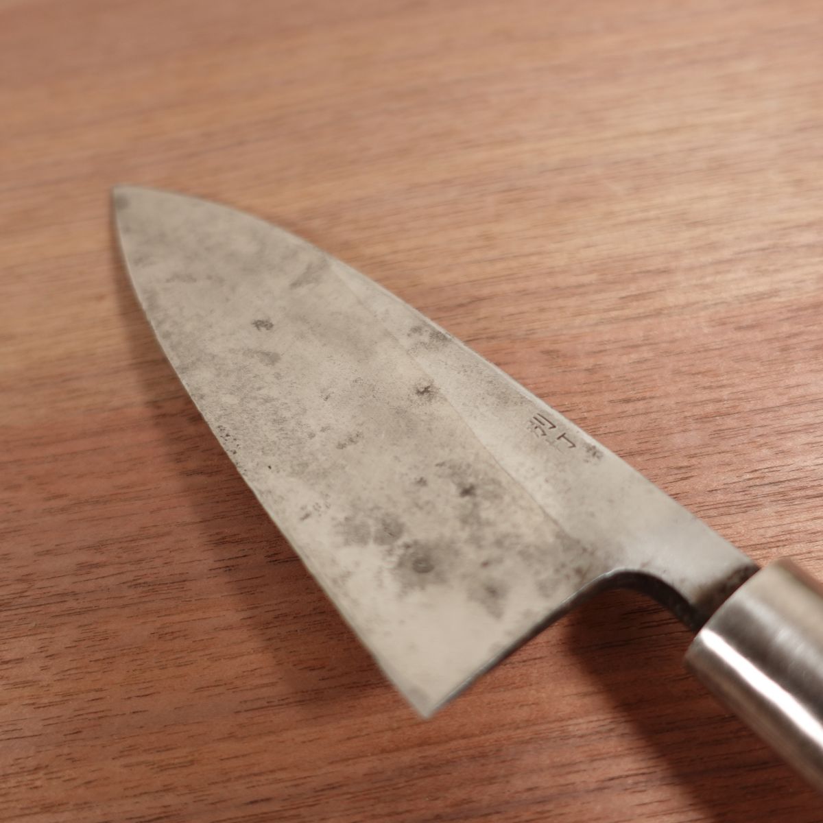 Notohikari Deba Knife, Sharpened, Heavy, Thick Blade, Single Bevel, Carbon Steel Bessaku, Sakai Notohikari, 150mm