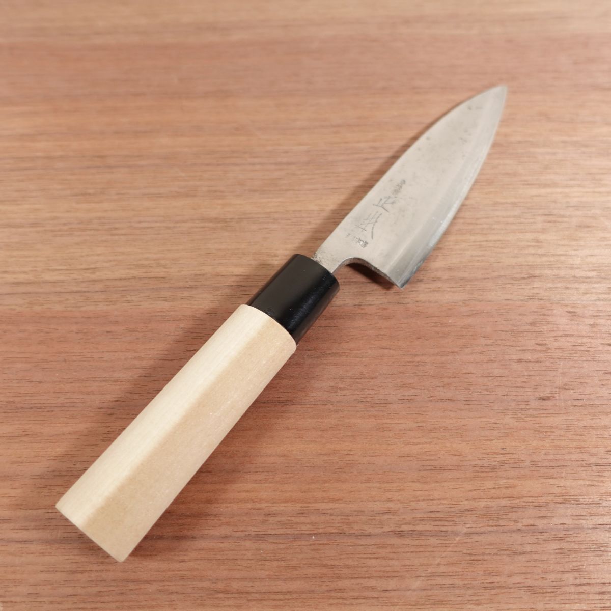 Masamoto Sohonten Ajikiri Ko-Deba Carbon Steel New Handle 135mm