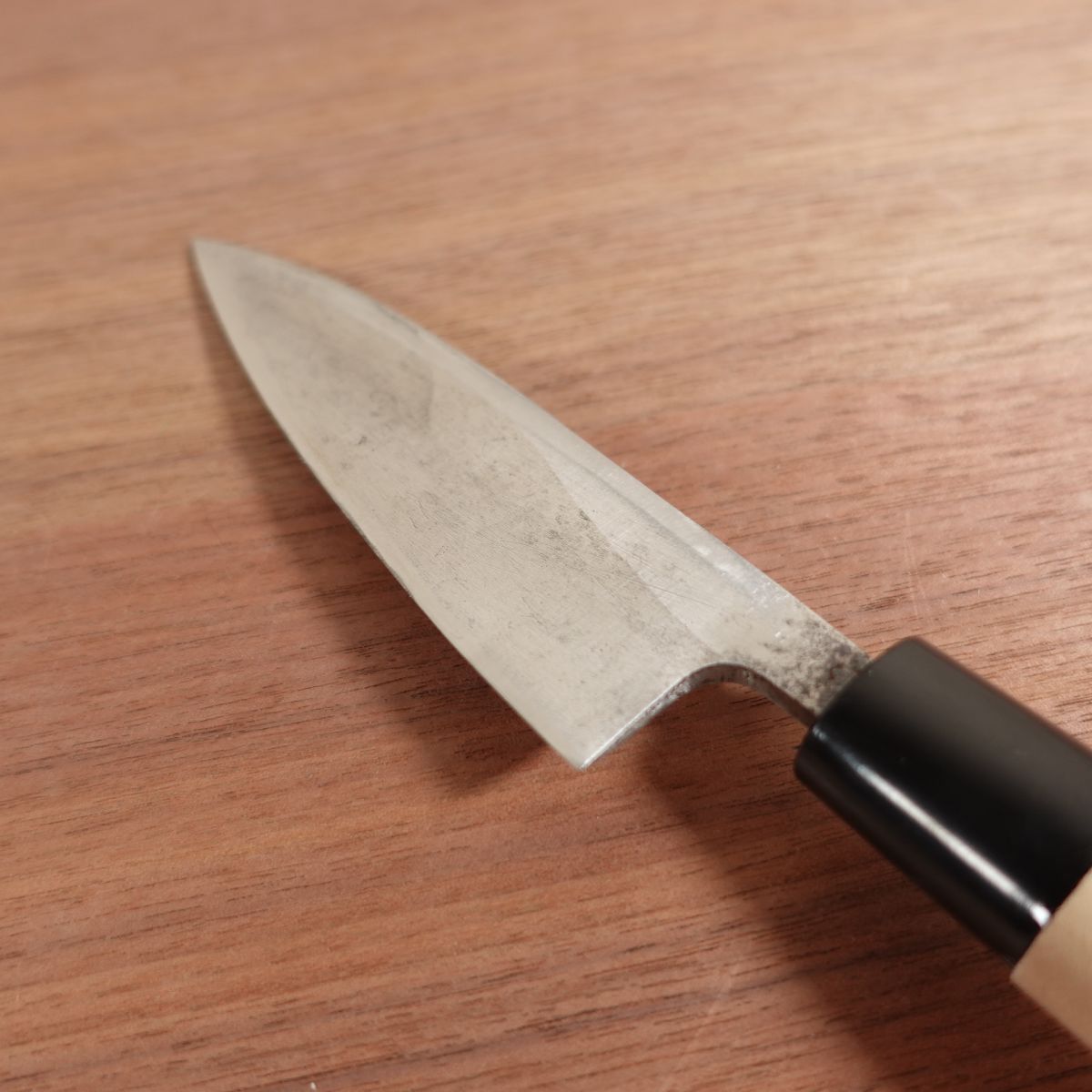 Masamoto Sohonten Ajikiri Ko-Deba Carbon Steel New Handle 135mm