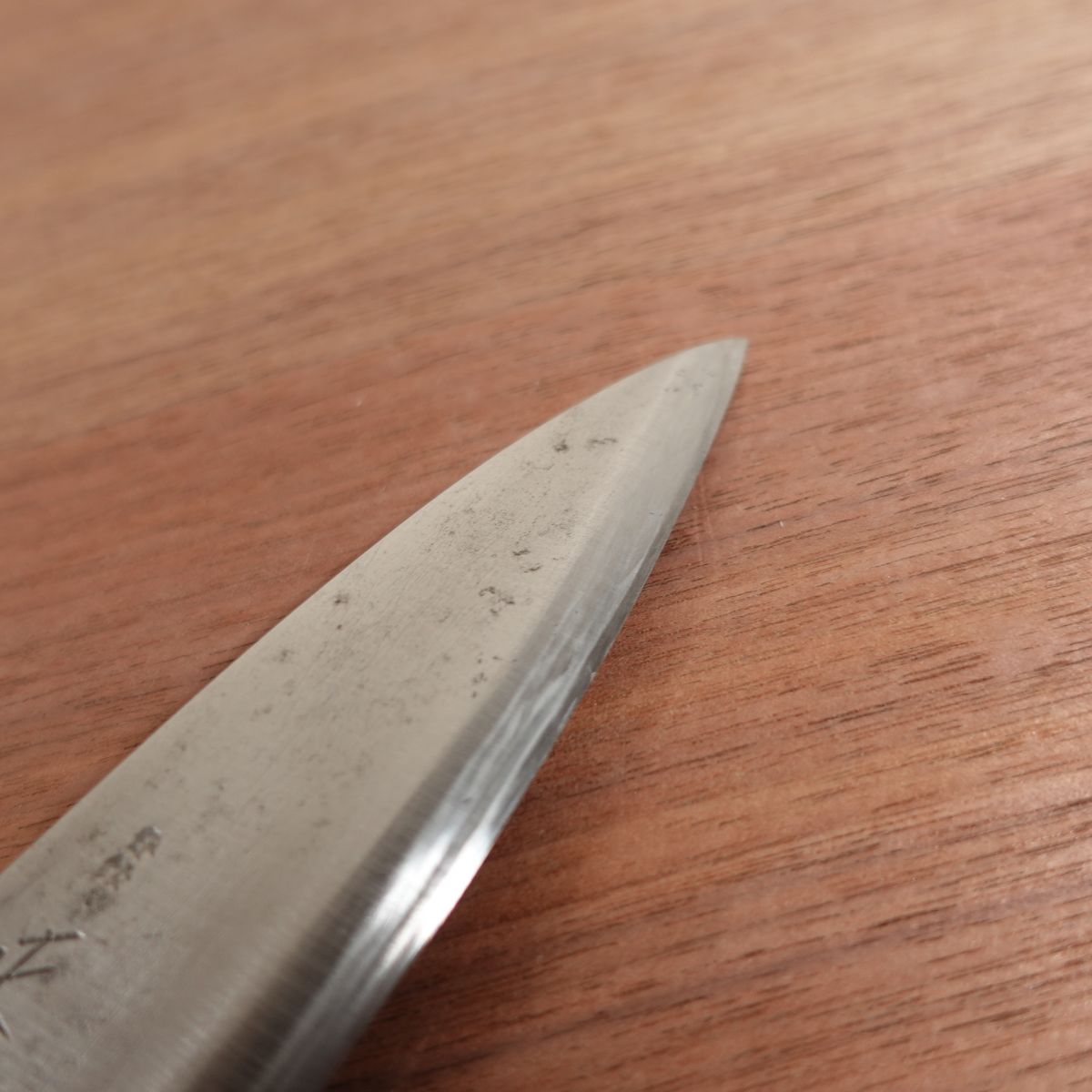 Masamoto Sohonten Ajikiri Ko-Deba Carbon Steel New Handle 135mm