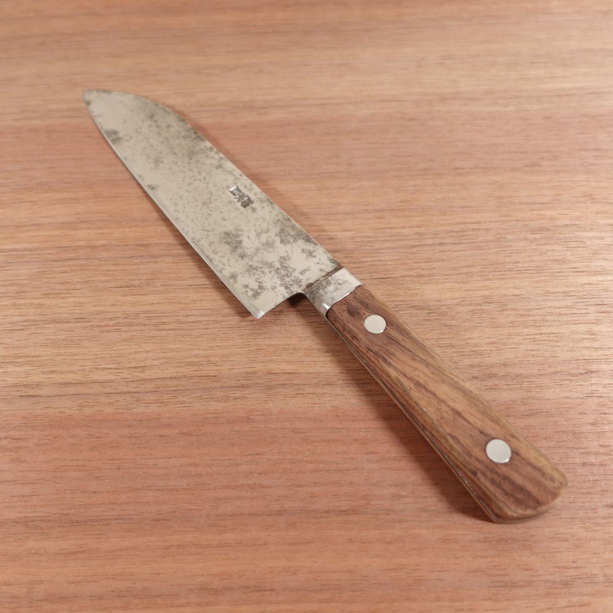 Yoshizane Santoku All-Purpose Japanese Carbon Steel Sharpened 180mm