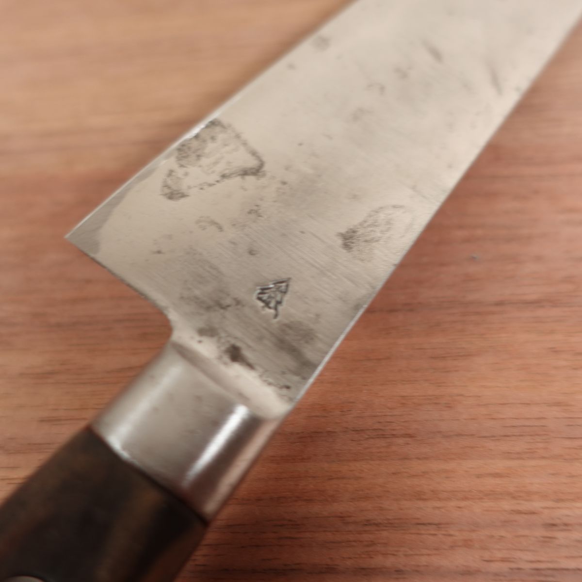 Sakai Takayuki Gyuto, Sharpened, Chef Knife, Carbon Steel, Handle Wear, 245mm